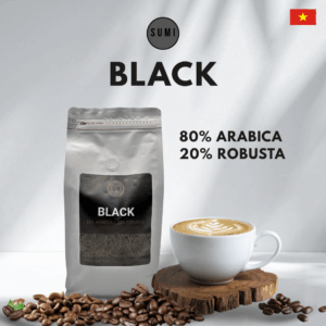 SUMI BLACK 80/20 Arabica/ Robusta Roasted Coffee Beans 1 kg