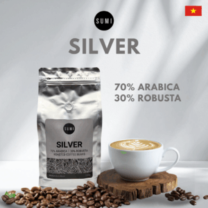 SUMI SILVER 70/30 Arabica/ Robusta Roasted Coffee Beans 1 kg