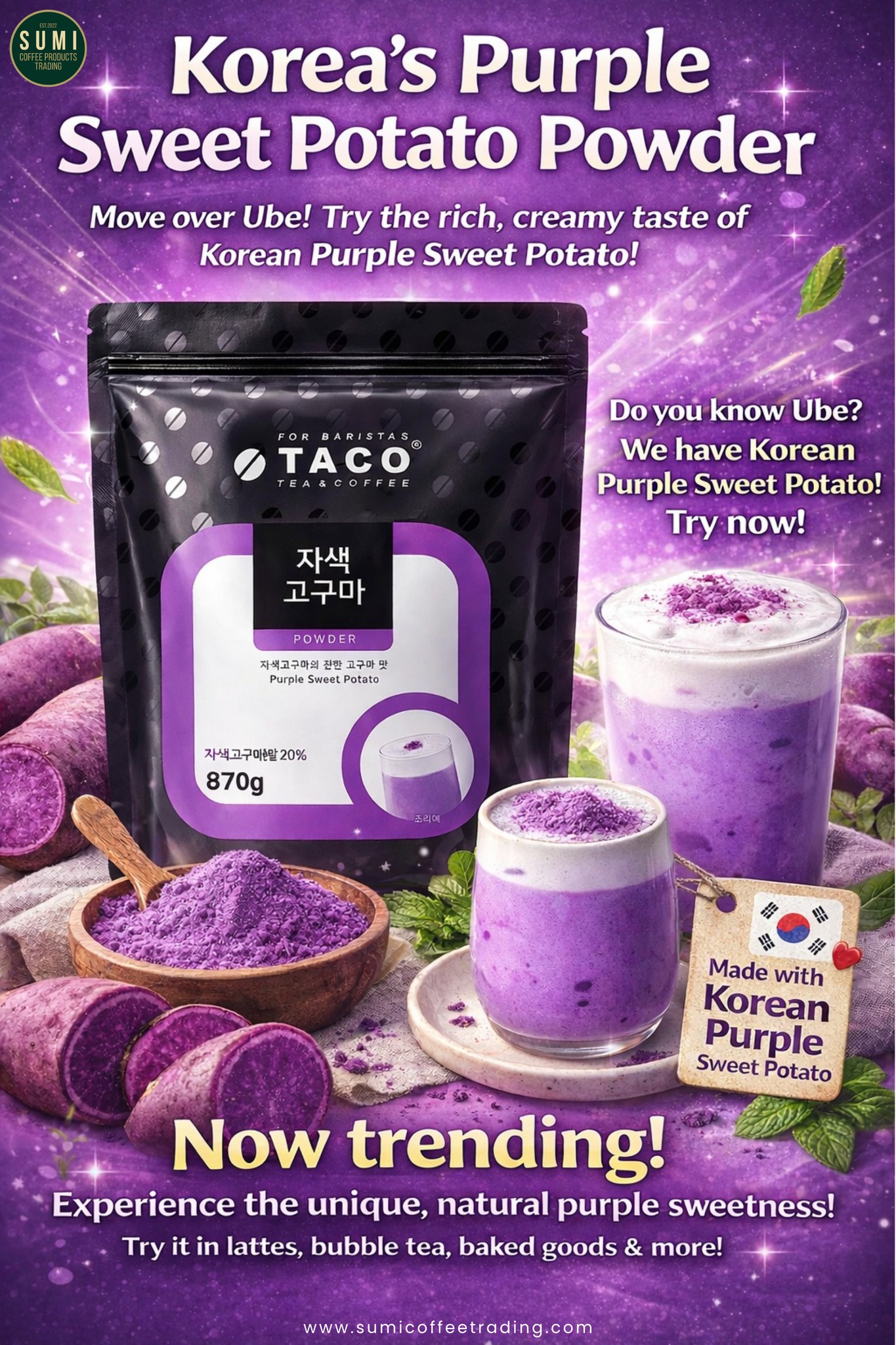 TACO Purple Sweet Potato Powder 1kg